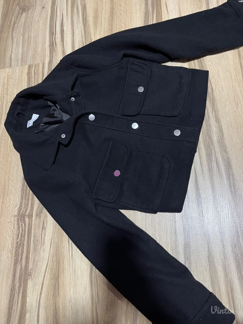 Kraći crni kaput/jakna