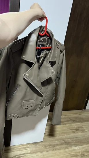 Braon/krem jakna od eko koze nova sa etiketom