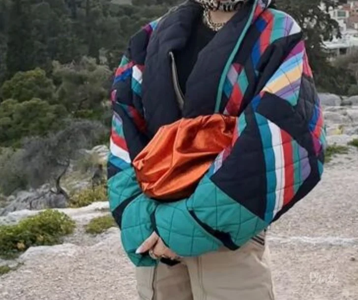 Oversize šarena jakna