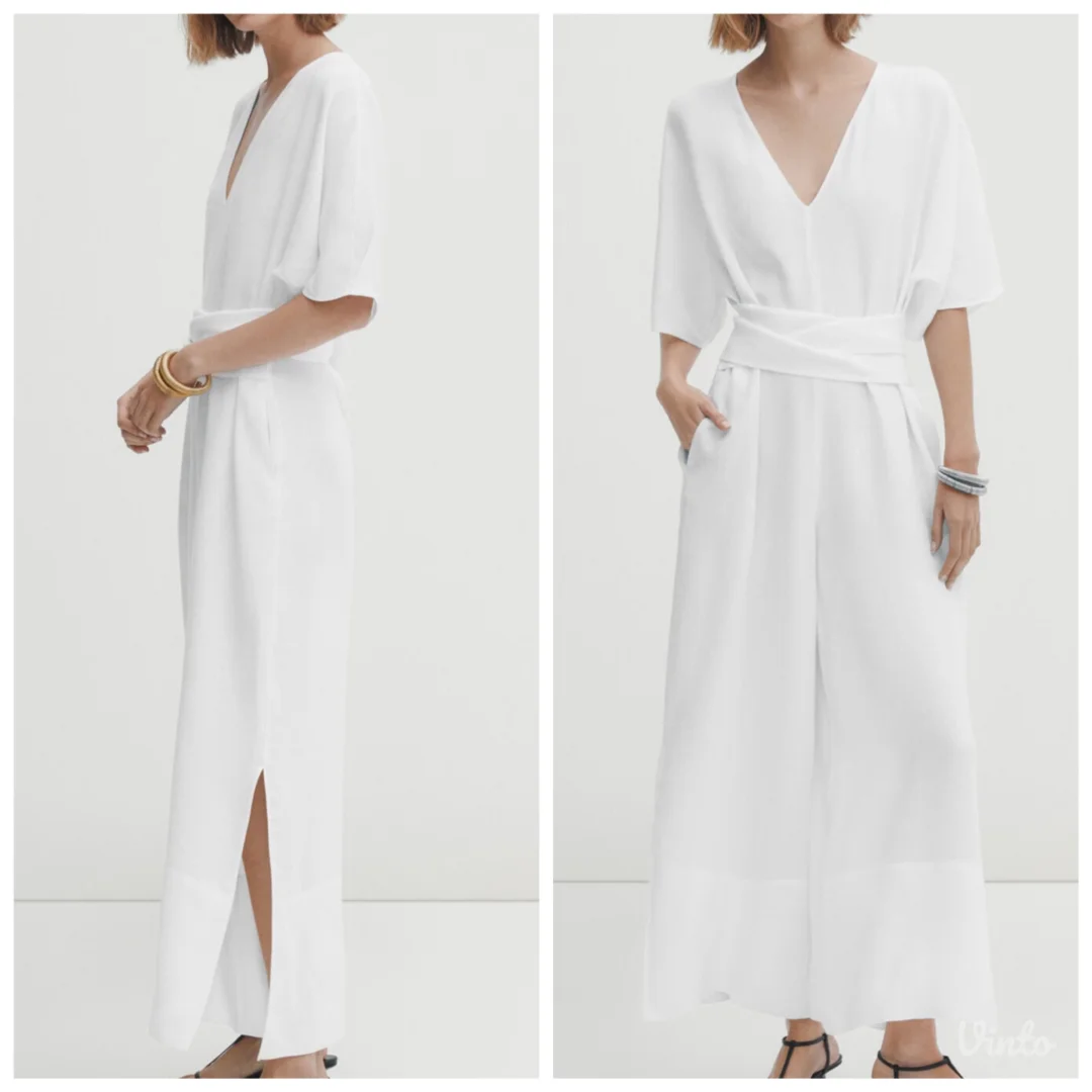 NOV laneni kombinezon Massimo Dutti L