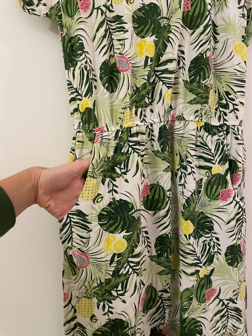 Pamučna cvetna haljina 4