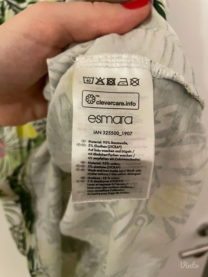 Pamučna cvetna haljina 4