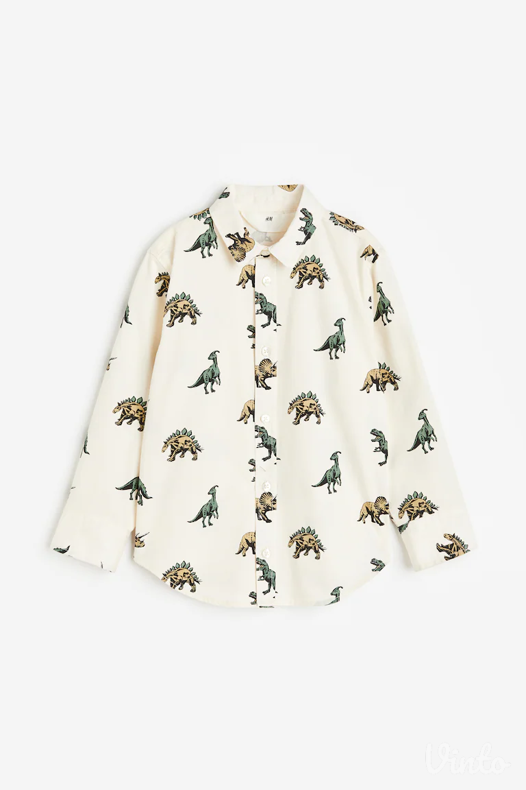 H&M košulja za dečake sa dinosaurusima br 140