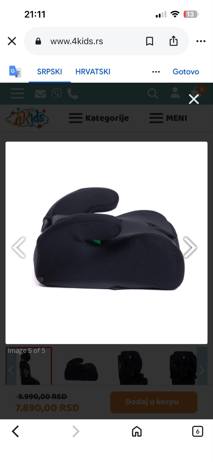 Auto sediste novo