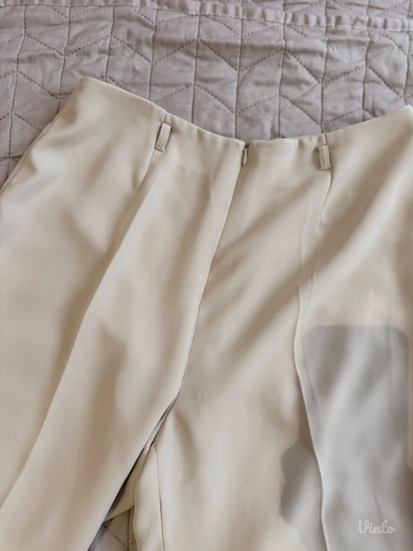 Pantalone 38/40 krem, elegantne ili za posao