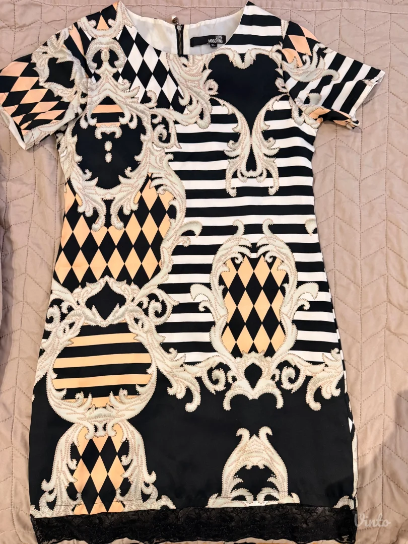 Moschino- crna zenska haljina XL