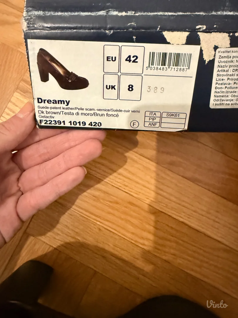 Braon kožne ženske cipele- Dr. Scholl