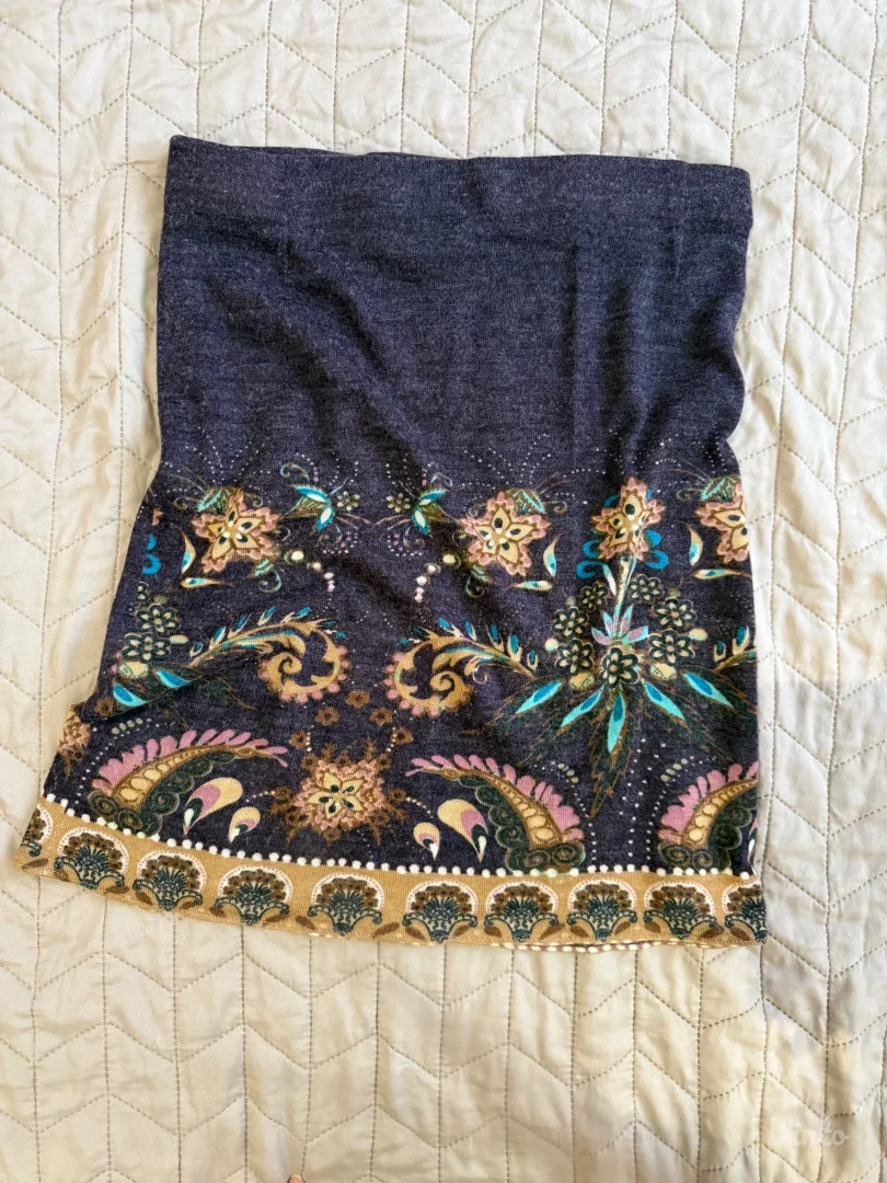 Ljubicasta zenska suknja od pamuka