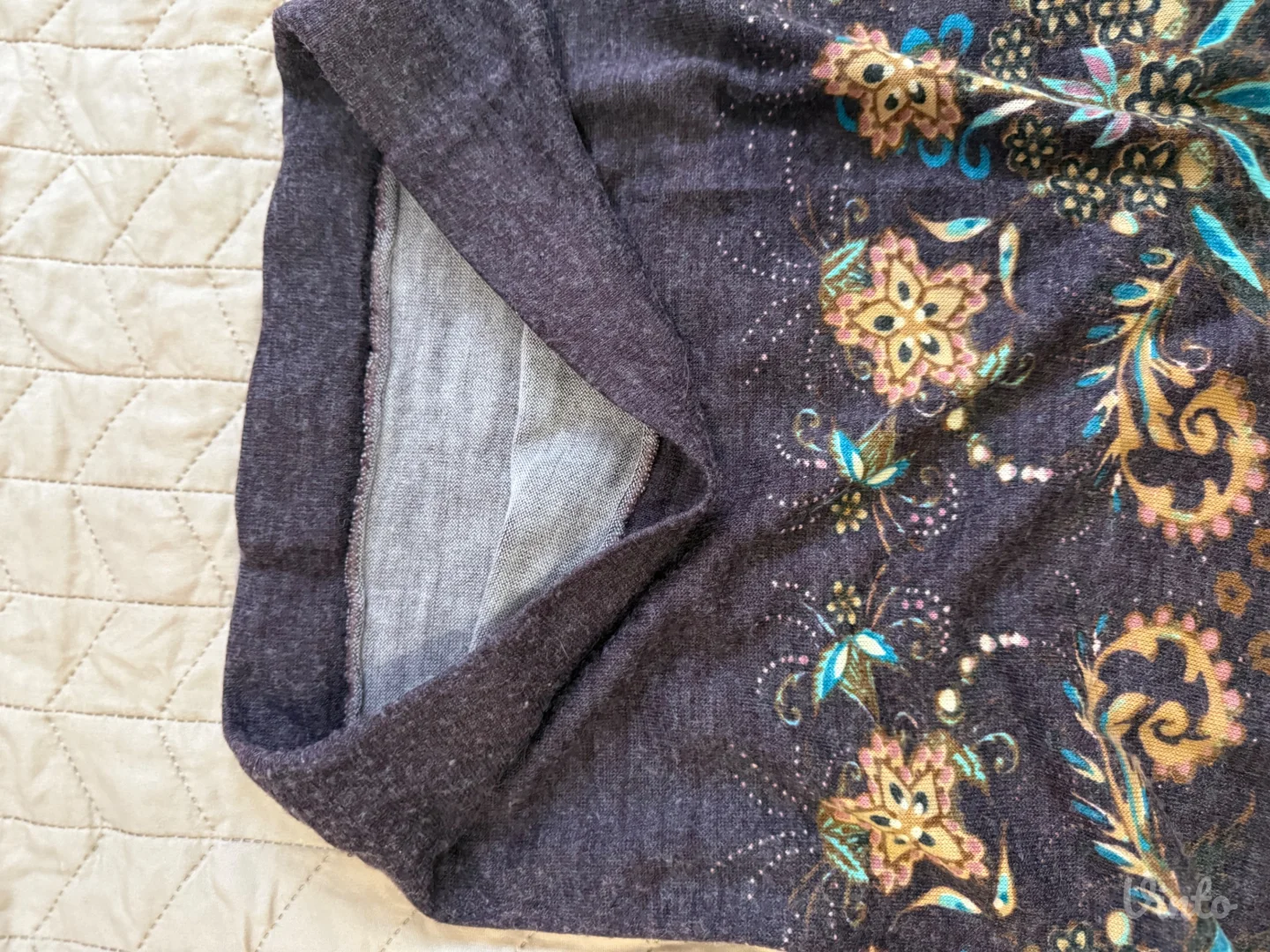 Ljubicasta zenska suknja od pamuka