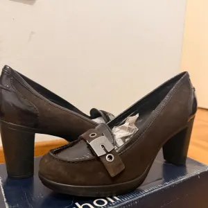 Braon kožne ženske cipele- Dr. Scholl