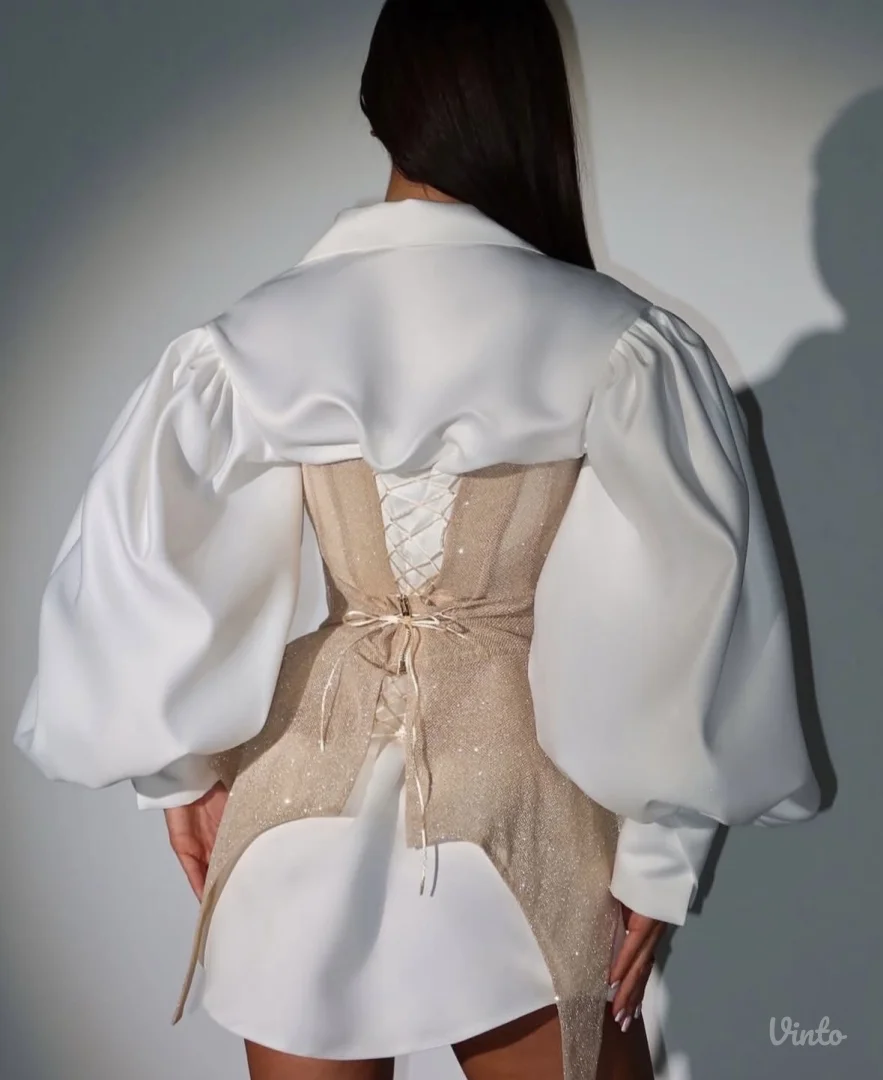 Prelepa elegentna haljina sa korsetom-NOVA