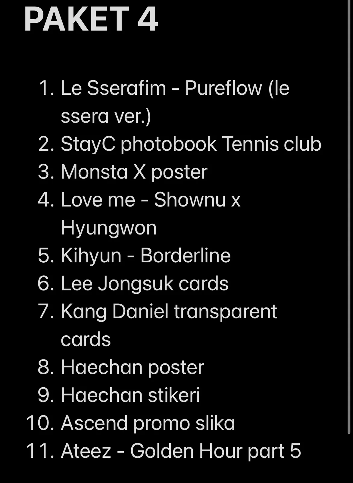 KPOP albumi i merch