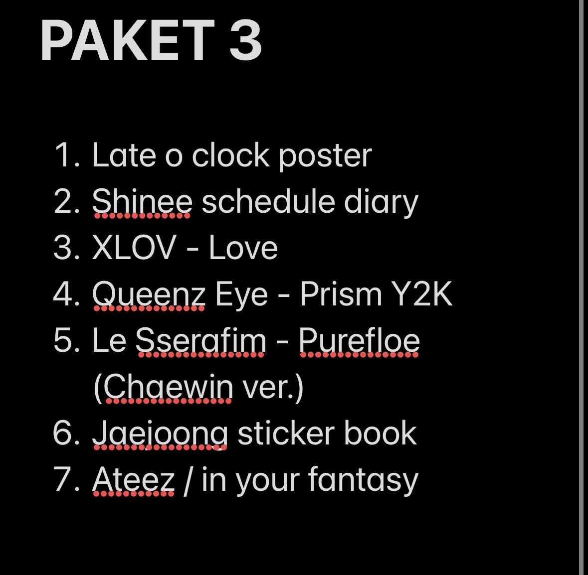 KPOP albumi i merch