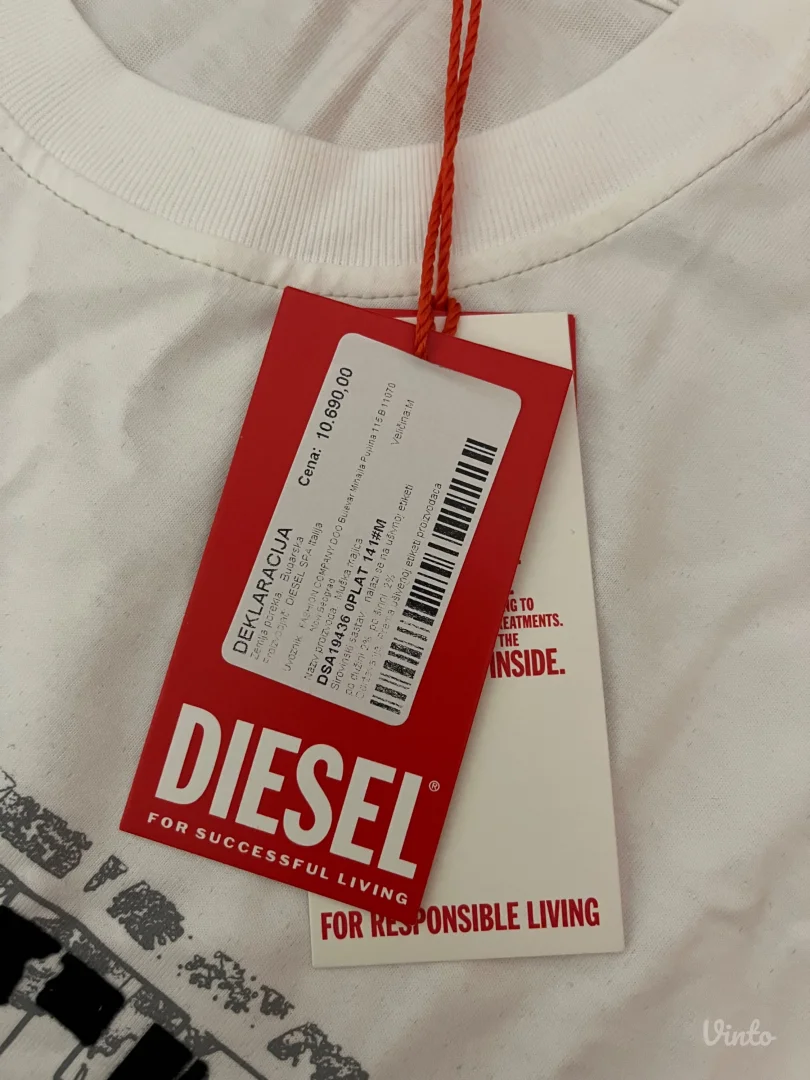 Diesel-bela muska majica nova