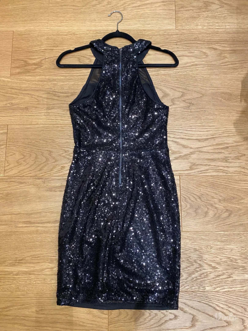 Guess crna elegantna haljina