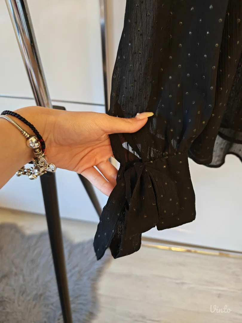 Zara crna elegantna kosulja