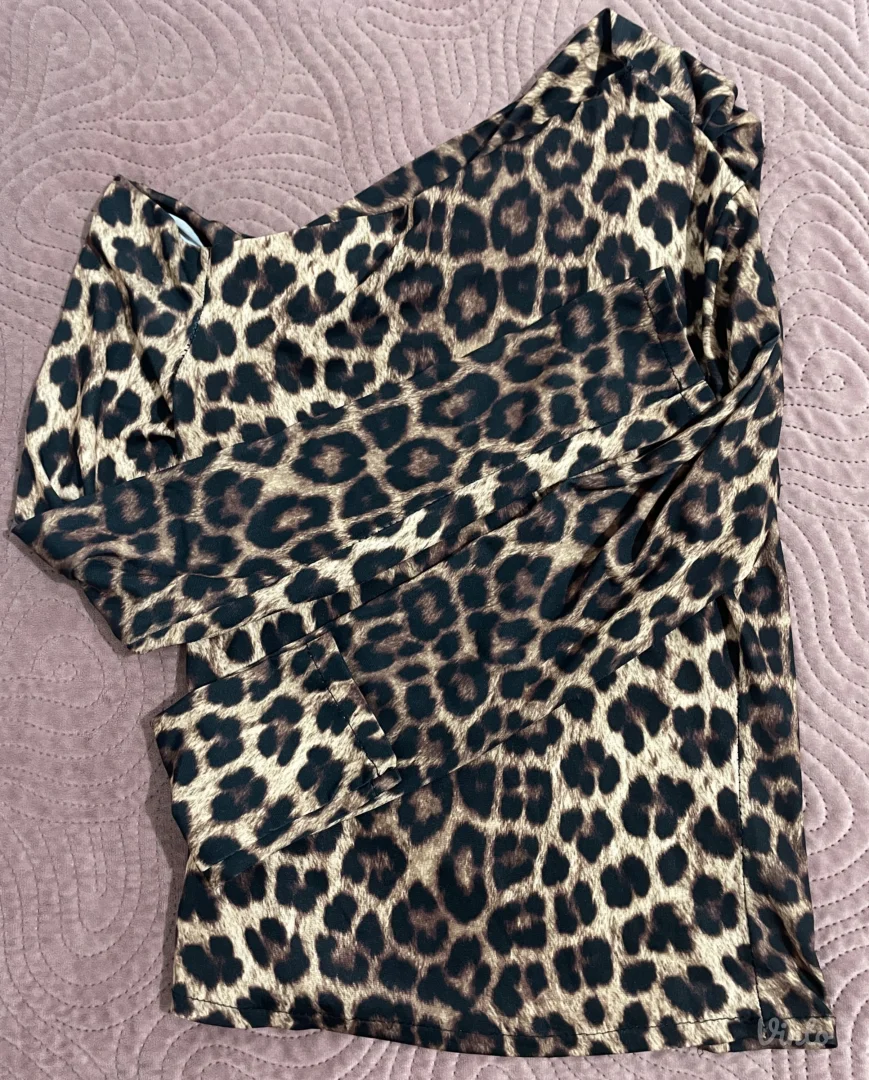 Leopard print majica dugih rukava