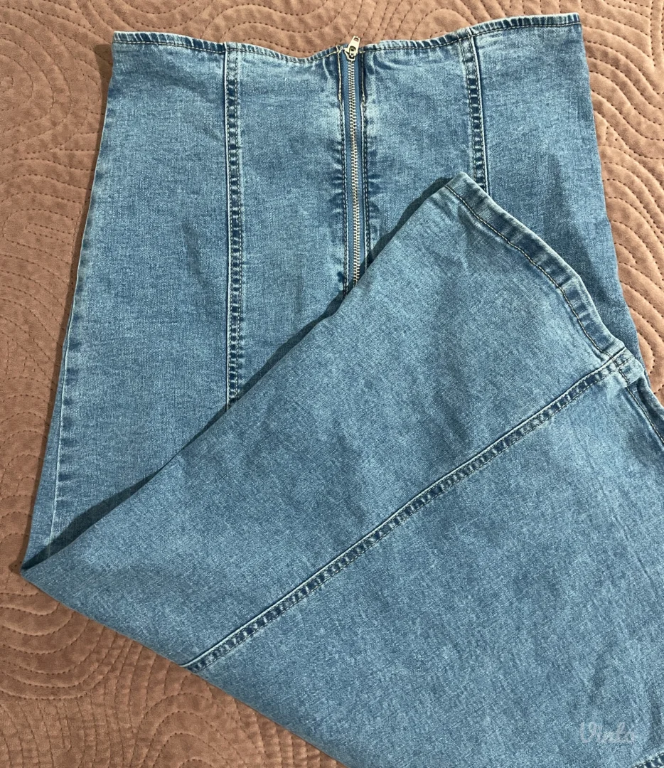 Dugacka teksas suknja