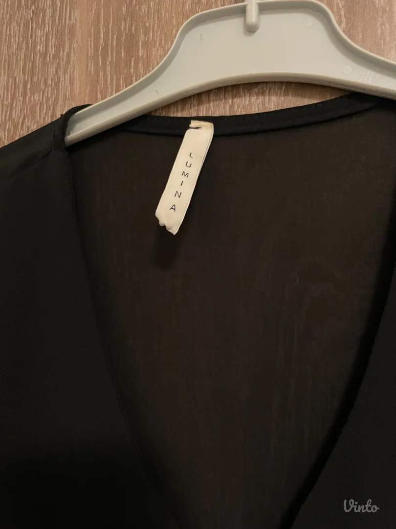 LUMINA-ženska crna bluzica