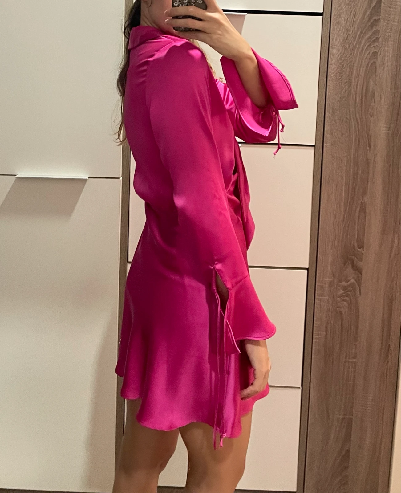 Zara satenska haljina, XS