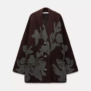 Zara - bordo ženski džemper