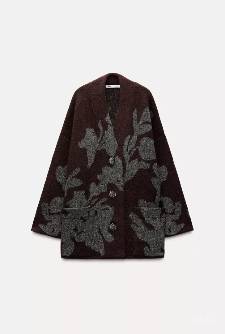 Zara - bordo ženski džemper