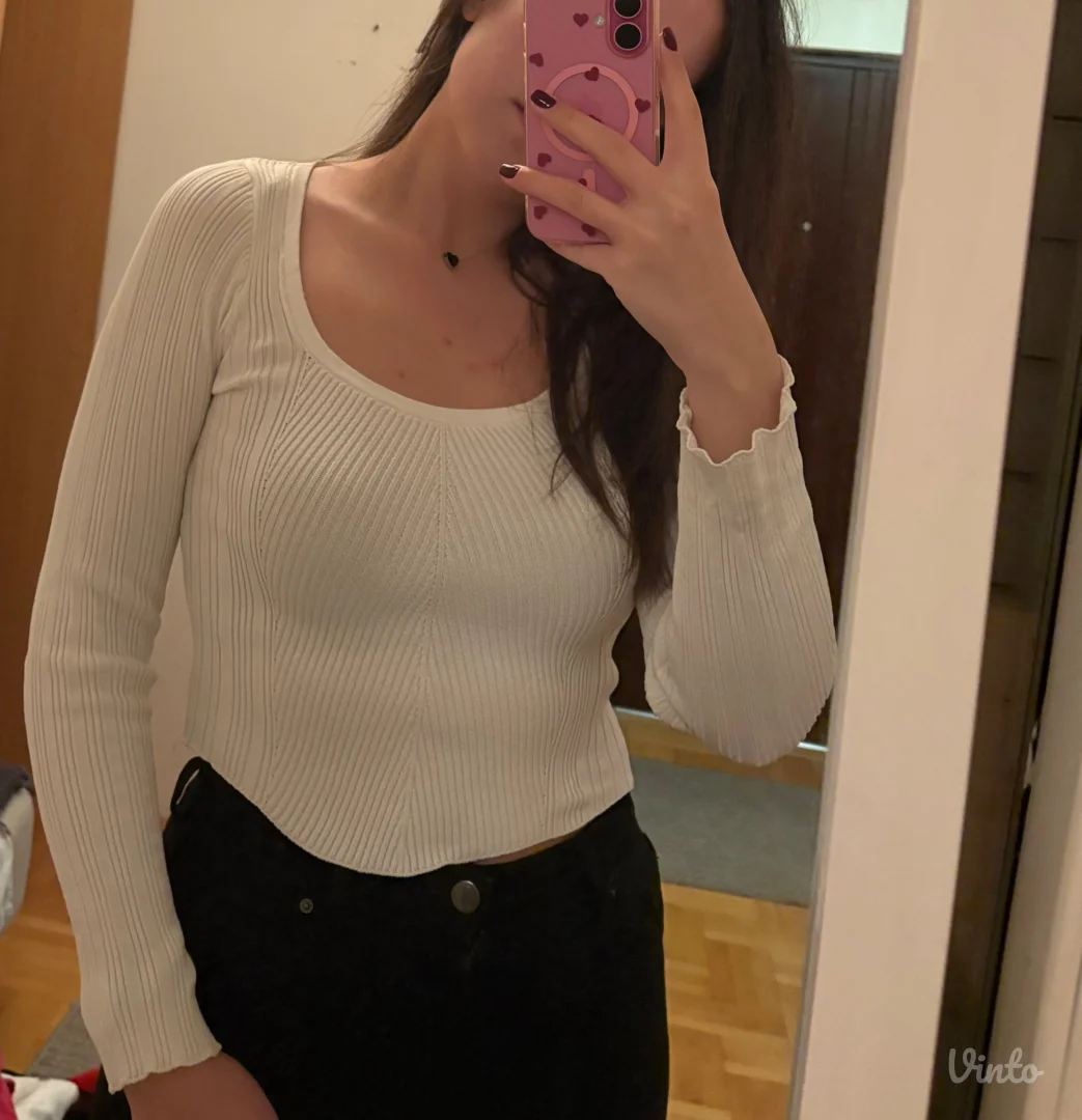 Beli crop top-trikotaza