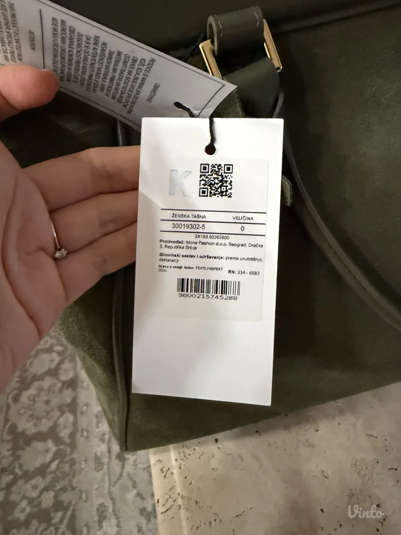 Mona kožna torba - nova