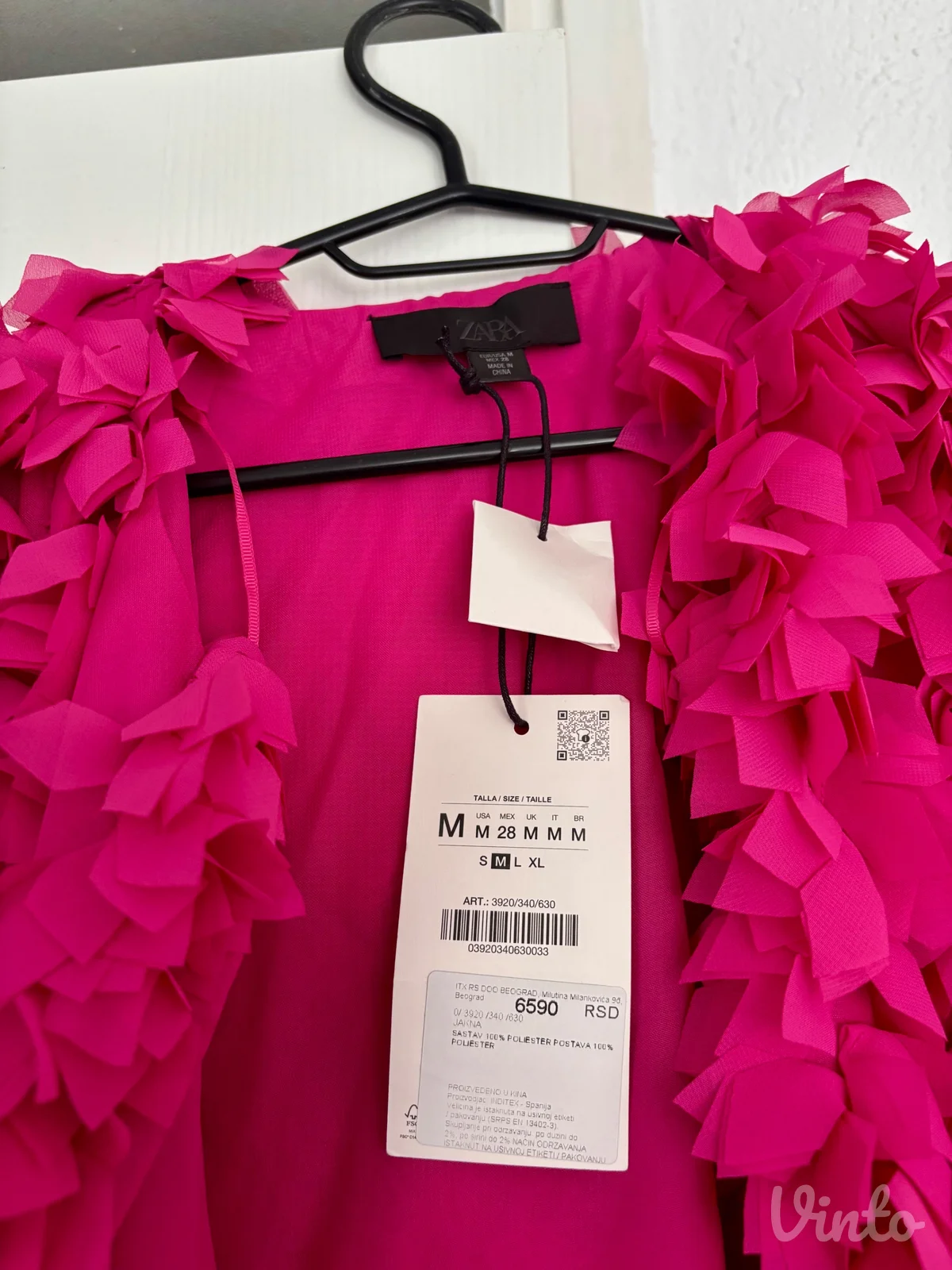 Zara efektna roze jaknica – NOVA sa etiketom