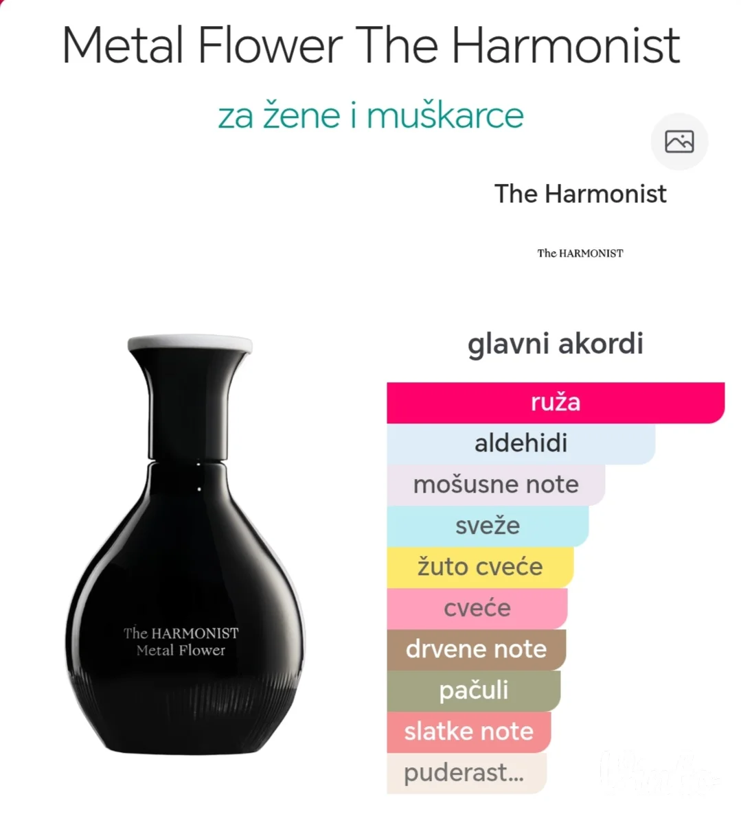 The Harmonist Metal flowers parfum dekant 5ml-10ml