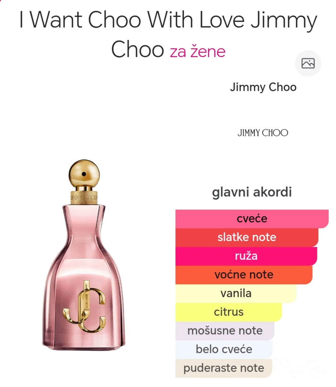 Jimmy Choo I Want choo with love dekant 5ml-10ml