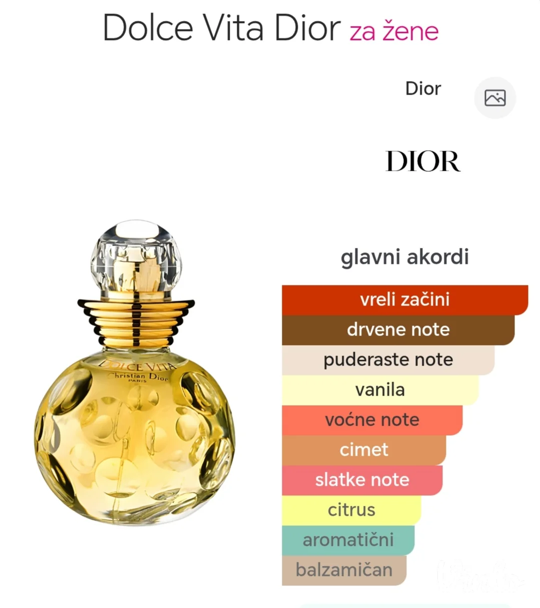 Christian Dior Dolce Vita edt dekant 5ml-10ml