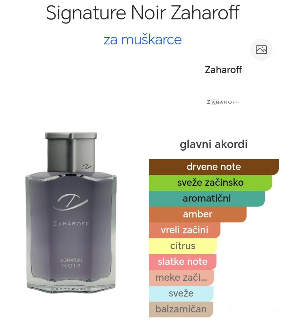 Zaharoff Signature noir edp dekant 5ml/10ml