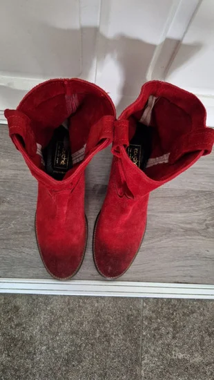 Čizme od prevrnute kože - NOVE - Dingo boots