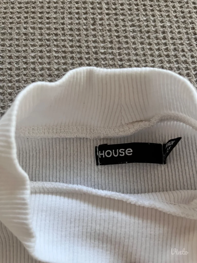 House-bela majica kratkih rukava