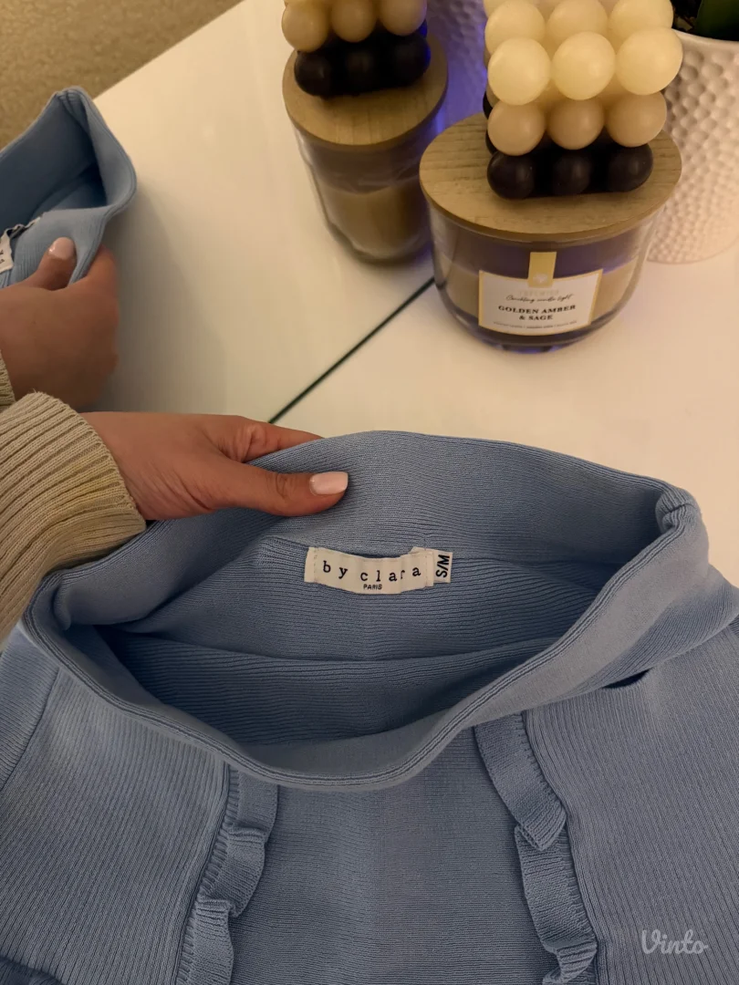 Knit suknjica baby blue