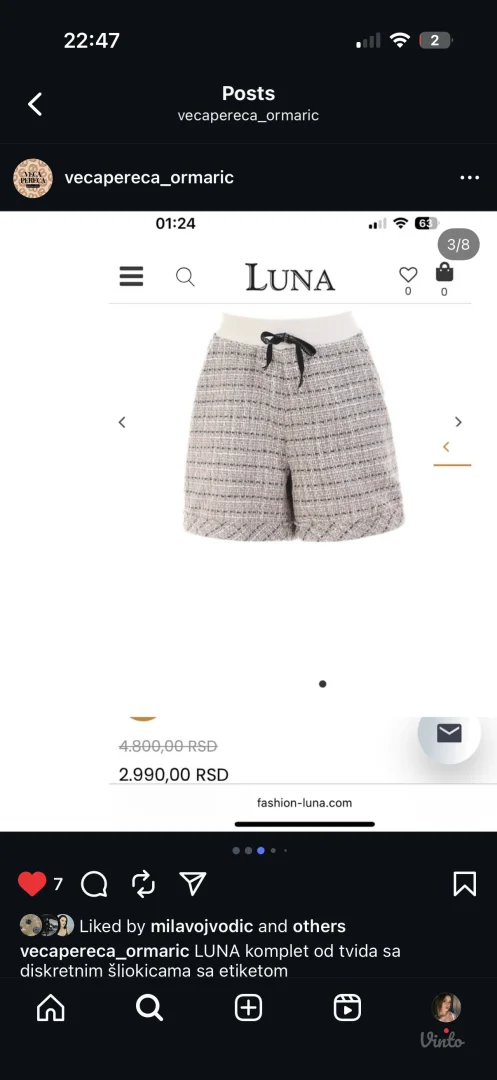 Luna NOVO set od tvida