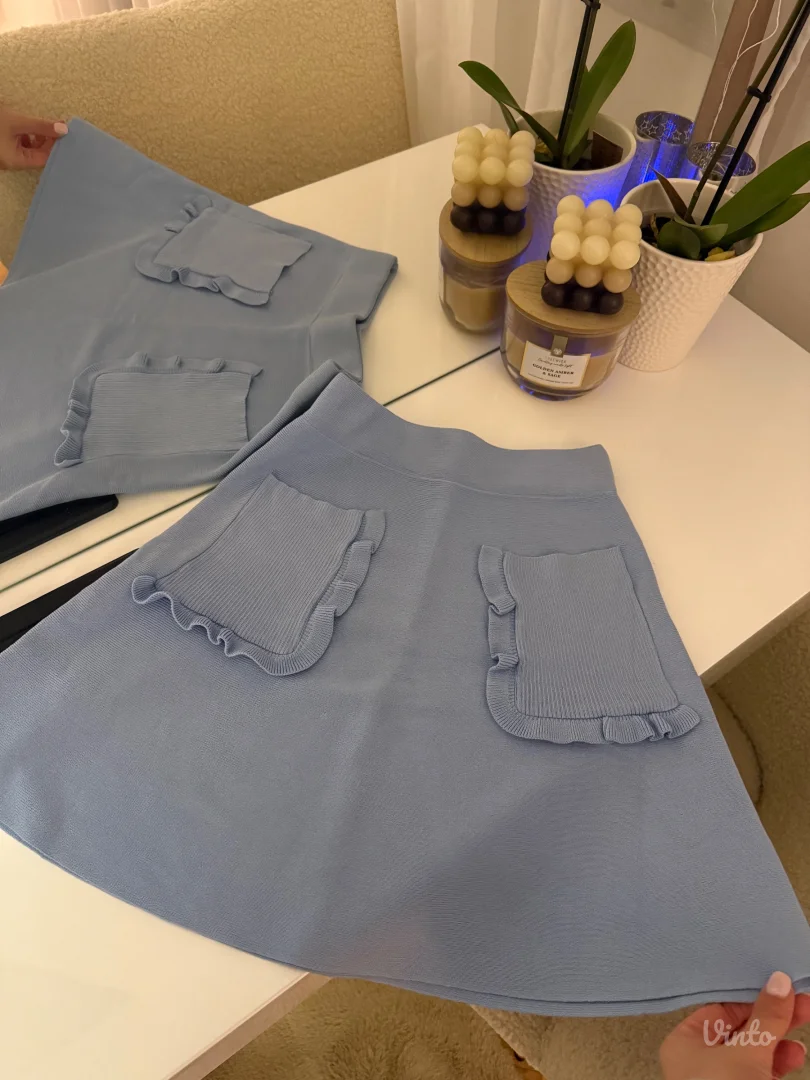 Knit suknjica baby blue