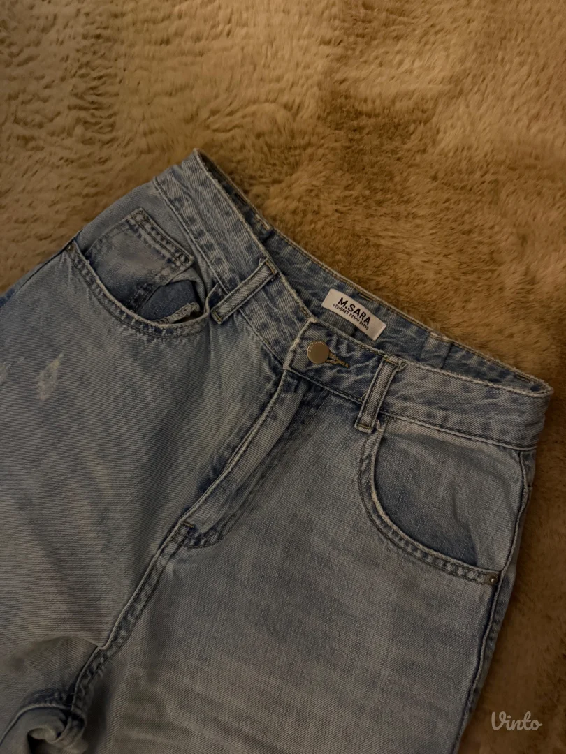 Svetle farmerice širokih nogavica