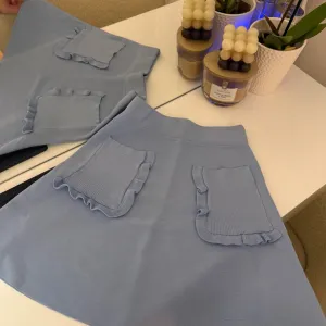 Knit suknjica baby blue