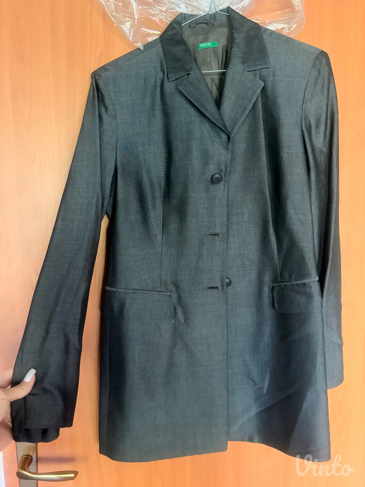 Sivi sako/mantil Benetton