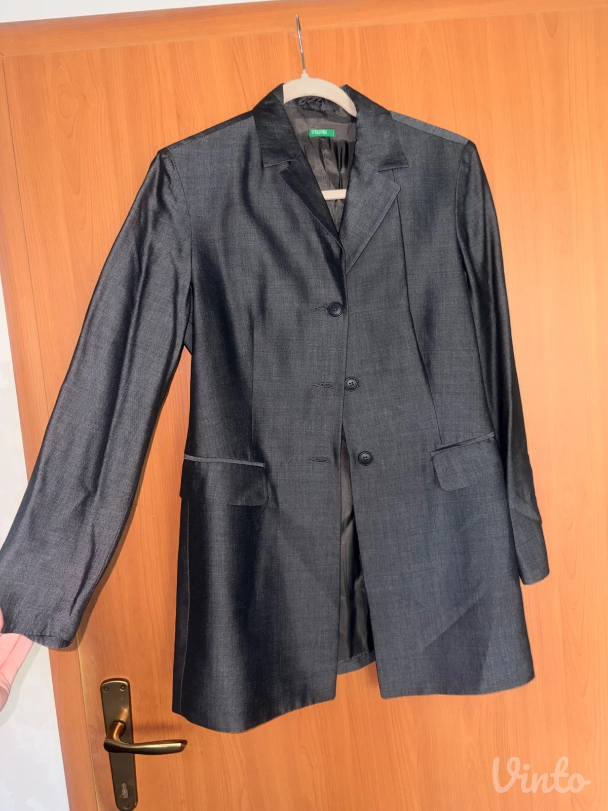Sivi sako/mantil Benetton