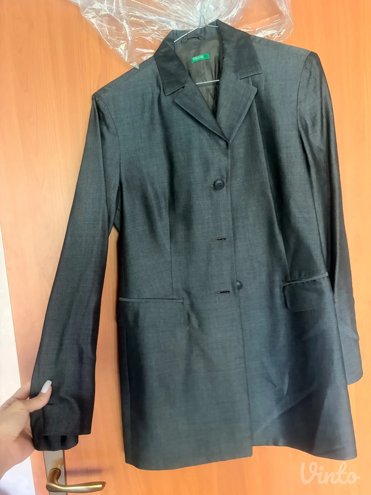 Sivi sako/mantil Benetton