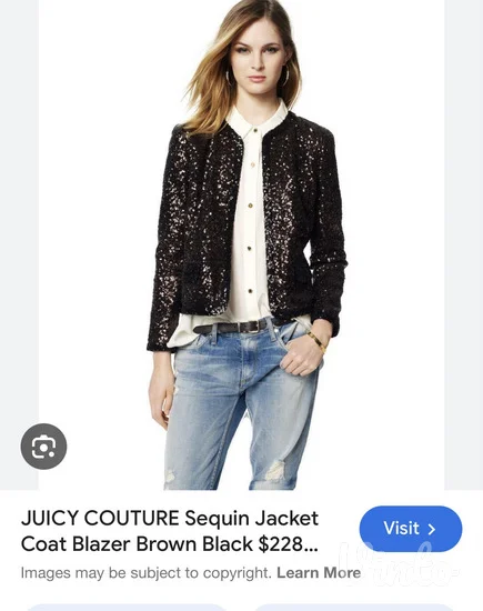 Juicy couture original sequin sako