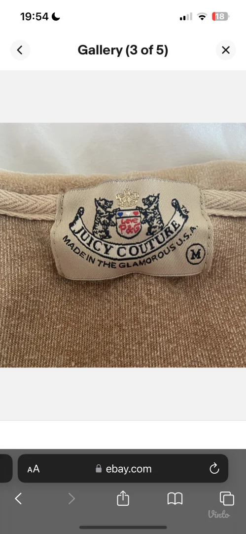 Juicy Couture Vintage Y2K trenerica