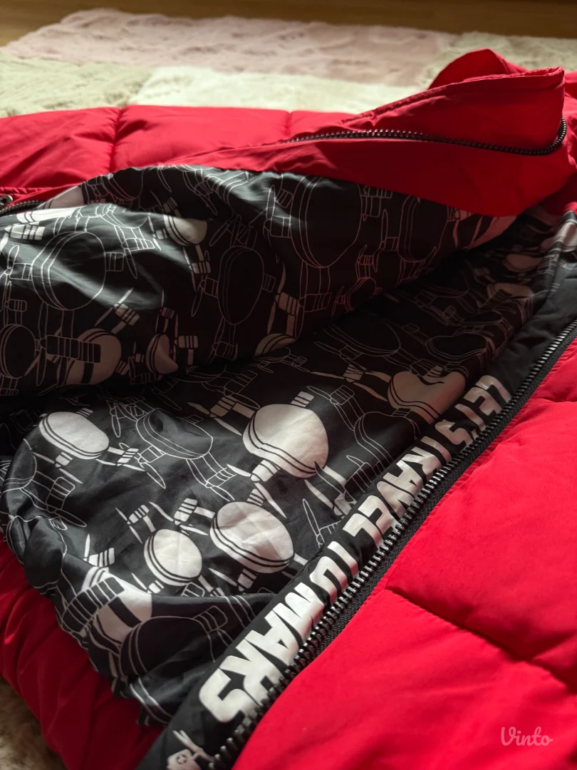 Crvena unikatna zimska jakna