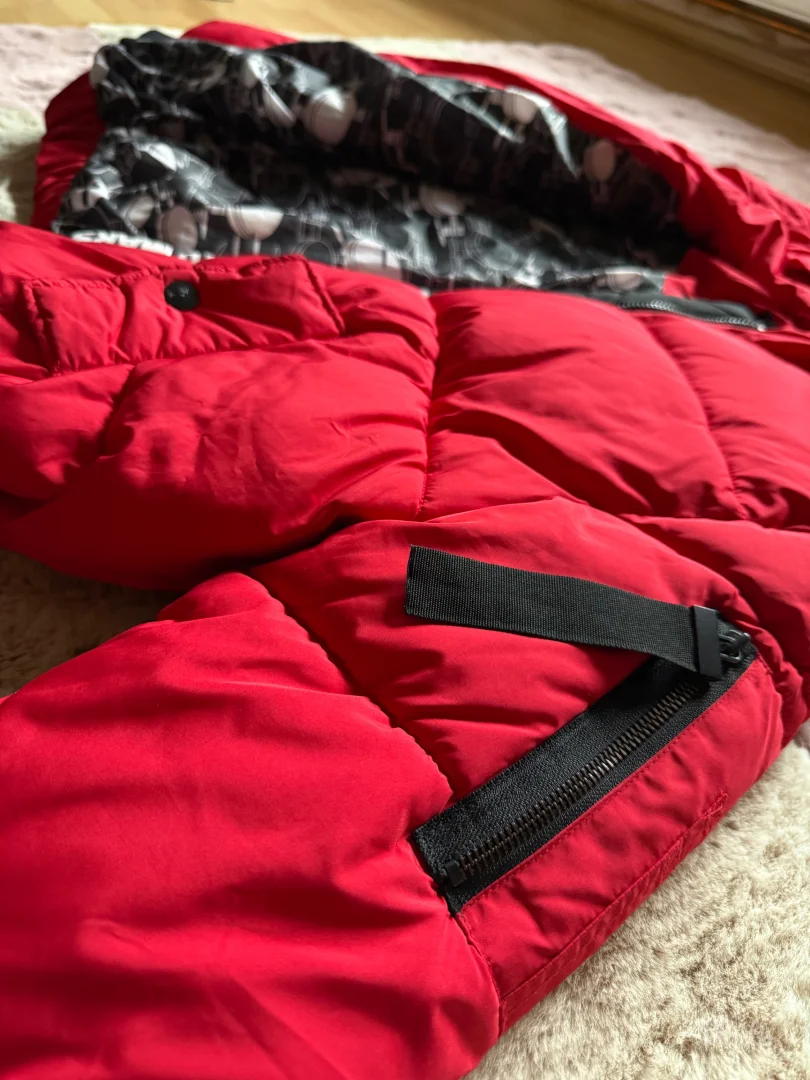 Crvena unikatna zimska jakna