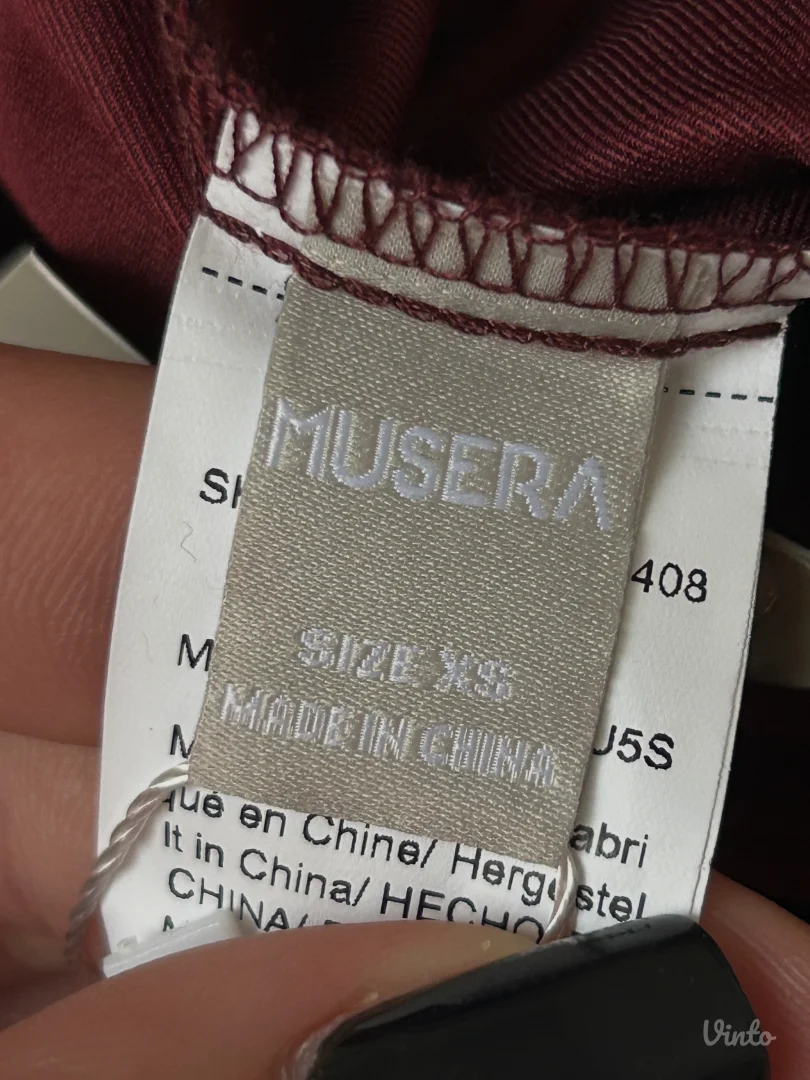 Musera Shein bordo pantalone 34 vel