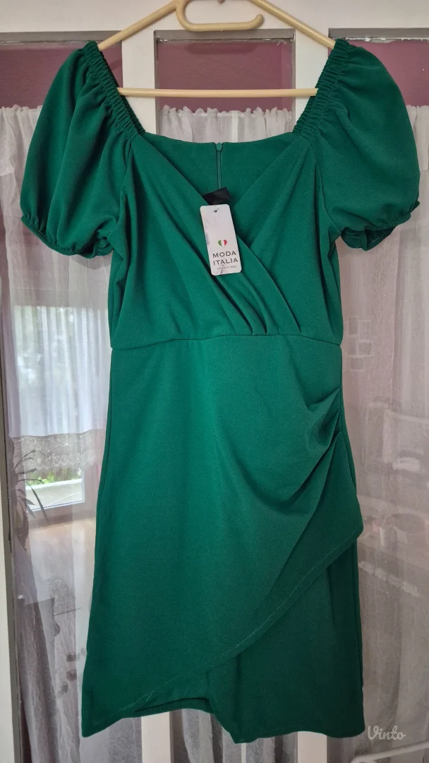 Zelena kratka haljina