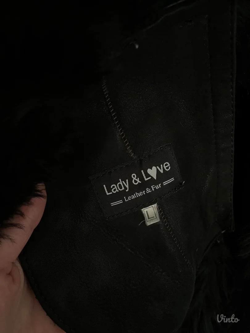 Crni monton - prava koža i krzno